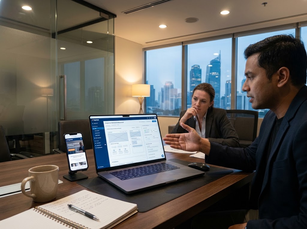 Layanan Corporate Website Professional - Solusi IT & Digital PT Exprosa Global Nusantara